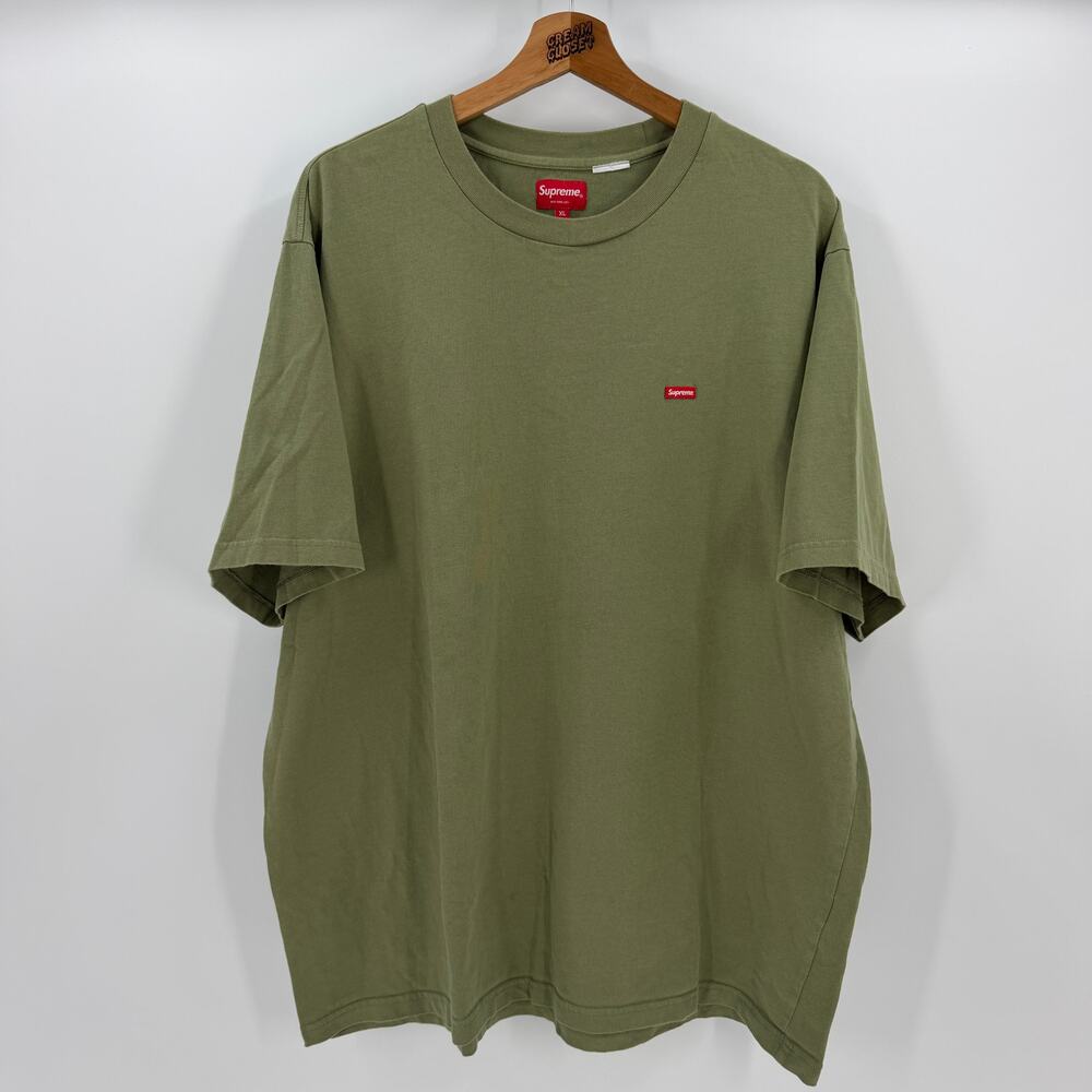 SS23 2023 Supreme NYC Small Mini Box Logo Tee in Light Olive Green XL